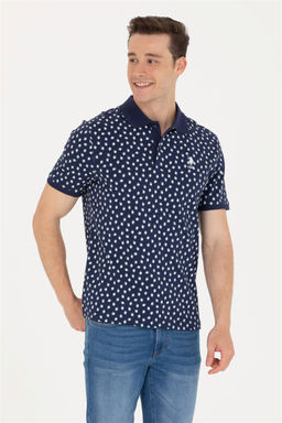 U. S. Polo Assn Мужская темно-синяя футболка с воротником-поло - U.s. polo assn фото 10