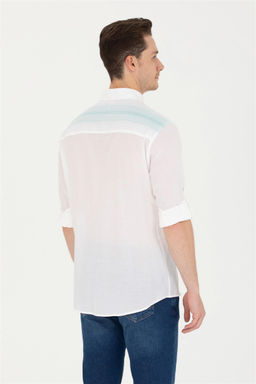 U. S. Polo Assn Мужская белая рубашка с длинным рукавом - U.s. polo assn фото 12