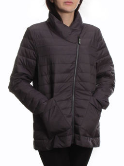 K-635 DK.GRAY Куртка демисезонная стеганая женская (70 гр. холлофайбер)