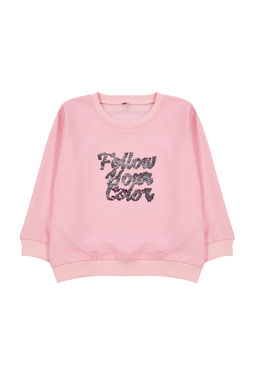 Pembe*003 K?z Cocuk Mevsimlik-Ince Leopar Desenli Orme Sweatshirt TKDAW25SW00001 - Trendyolmilla фото 33