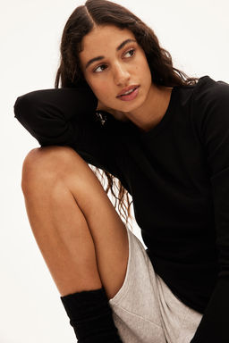 Camiseta de manga larga en punto