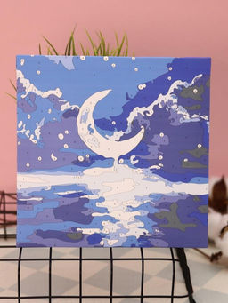 Картина по номерам на подрамнике Draw Me! Moon, (20*20 см)