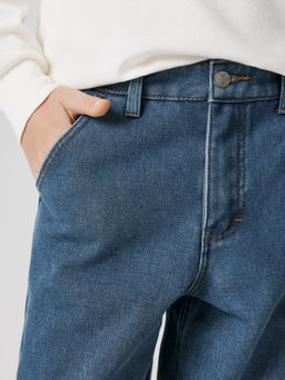 ACOOLA / Брюки джинсовые (утепленные) детские для мальчиков Rinner синий фото 6