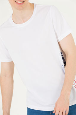 Мужская белая футболка с круглым вырезом - U.s. polo assn фото 13