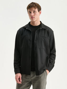 Regular Fit Uzun Kollu Erkek G?mlek Ceket