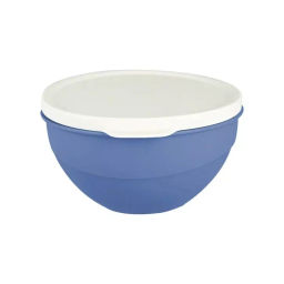 Миска 1л с крышкой Line DUO (синий)