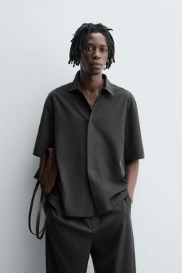 RELAXED FIT FLOWING SHIRT - Zara фото 2