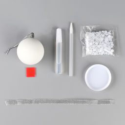 Ёлочный шар своими руками на новый год. Декор полубусинами «Белый», набор для творчества