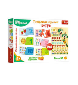 Trefl. Пазл 30 арт.15582 "Трефлики изучают цифры"