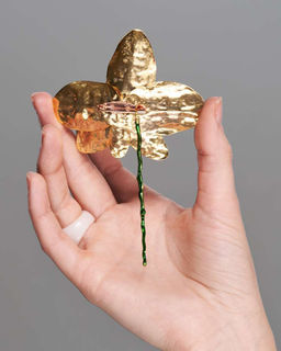 Брошь цветок орхидея BRM016