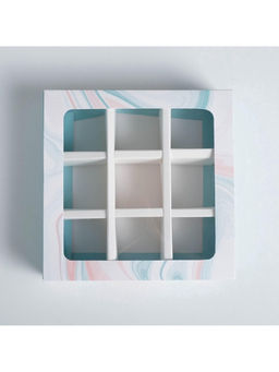 Цена за 5 шт. Коробка для конфет, кондитерская упаковка, 9 ячеек, Only for you 14.5×14.5×3.5 см