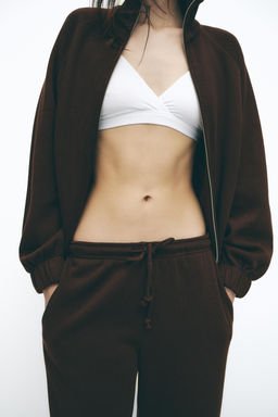 SOFT ZIP-UP SWEATSHIRT - Zara фото 13