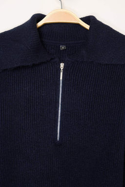 Ekru Yunlu Genis Kal?p Polo Yaka Fermuarl? Triko Kazak TWOAW25KZ00011 - Trendyolmilla фото 22