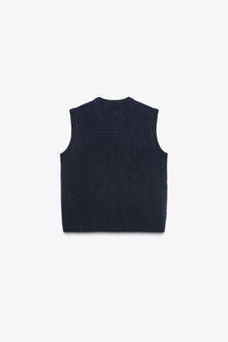 GOLD BUTTON WOOL VEST - Zara фото 6