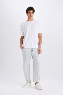 Relaxed Slouchy Fit Rahat Kesim Havuc Kal?p Normal Bel Daralan Paca Jean Pantolon - Defacto фото 3