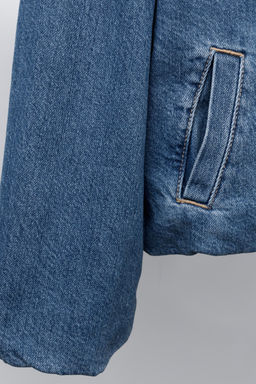 DENIM BOMBER JACKET - Zara фото 6