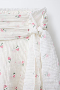 FLORAL RUFFLE BERMUDA SKORT - Zara фото 3