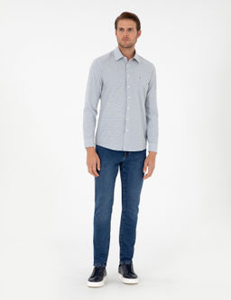 _ndigo Slim Fit Uzun Kollu G_mlek - Pierre cardin фото 4