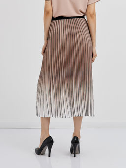 плиссированная юбка с эффектом градиент в бежевых тонах - Glenfield фото 8