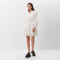 Платье женское короткое MIST Summer time, белое, размер 40-42