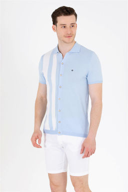 Мужской голубой свитер - U.s. polo assn фото 8