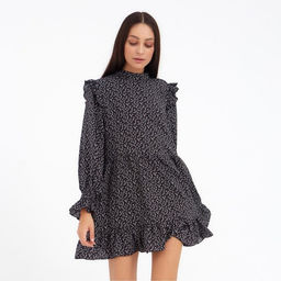 Платье женское короткое MIST: Dresses, чёрное, размер 44