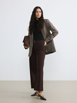 Y?ksek Bel Wideleg Kad?n Jean Pantolon