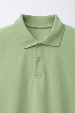 POLO B?SICO PIQU? / Verde medio - Zara фото 3