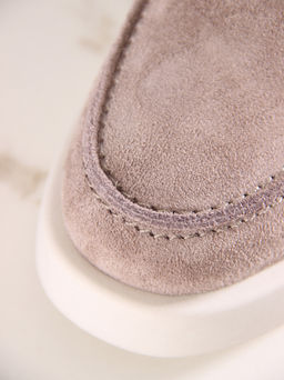 Лоферы туфли 176.1593be.Капучино замша