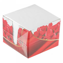 Салфетки бумажные "Tulip" 13х10х13см, 2-х слойные 24х24см, 85 штук в коробочке, белый (Россия)