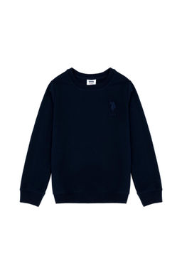 Базовый свитшот темно-синего цвета для мальчиков - U.s. polo assn фото 2