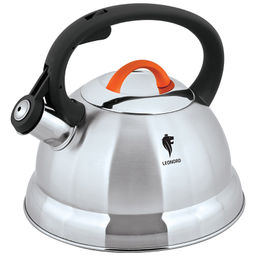 Чайник со свистком 2,3 л нерж сталь Freundich-3001QS капс.дно, тм Leonord, арт 002803