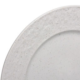 Тарелка керамическая обеденная "Perfetto" 27см фактурный узор, белая