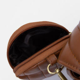 Сумка-мессенджер на клапане, цвет коричневый - Simaland фото 4