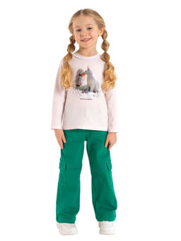 Брюки с начесом дев. О66636