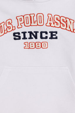 Erkek _ocuk Beyaz Kap__onlu Sweatshirt - U.s. polo assn фото 4