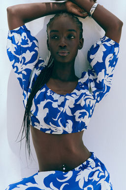 Blusa cropped - H&m фото 3