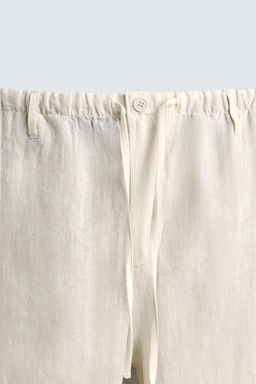 PANTAL?N RELAXED FIT 100% LINO / Crudo