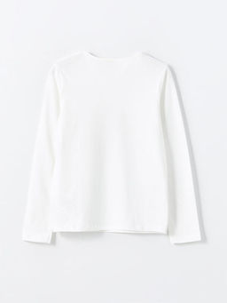 Bisiklet Yaka K?z ?ocuk Ti??rt - Waikiki фото 2