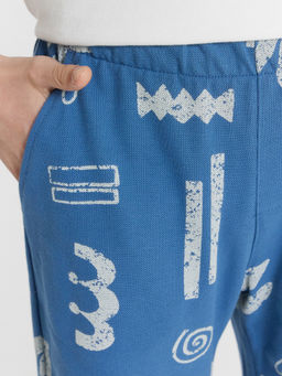 Шорты для мальчиков синие с принтом - Mark formelle фото 5