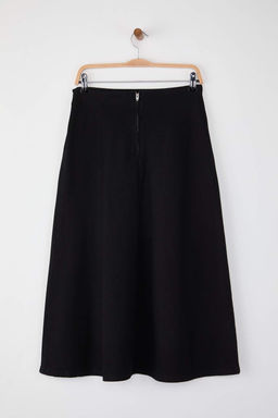 Wardrobe Essentials Siyah Kemerli Maxi Denim Etek | TWOAW26ET00024 - Trendyolmilla фото 6