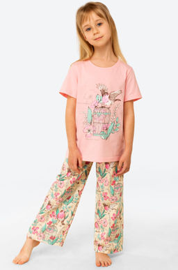 Хлопковая пижама для девочки Happy Fox
