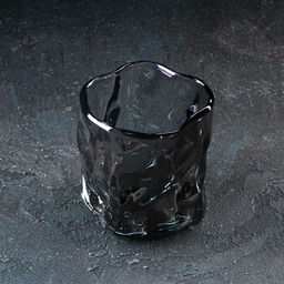 Стакан Magistro IceBar. Black, 250 мл, стекло, серый  фото 2