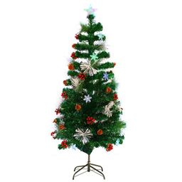 Елка светодиодная (шишки, ягоды, снег)150 см