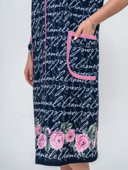 Халат женский , цвет белый розовый зеленый