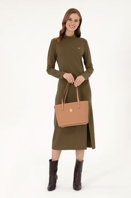 Женская сумка через плечо светло-коричневого цвета Неожиданная скидка в корзине