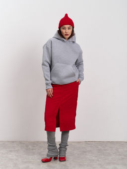 Толстовка женская с капюшоном "Вasic" меланж