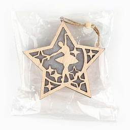 Ёлочная игрушка новогодняя «Балерина», 11.5×11 см