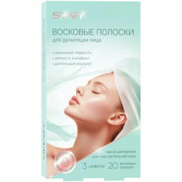 А.Т.SHARY Полоски восковые для ДЕПИЛЯЦИИ д/чувств.кожи ЛИЦА Шиповник 20шт+3салфетки