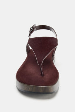 LEATHER STUDDED SANDALS - Zara фото 17